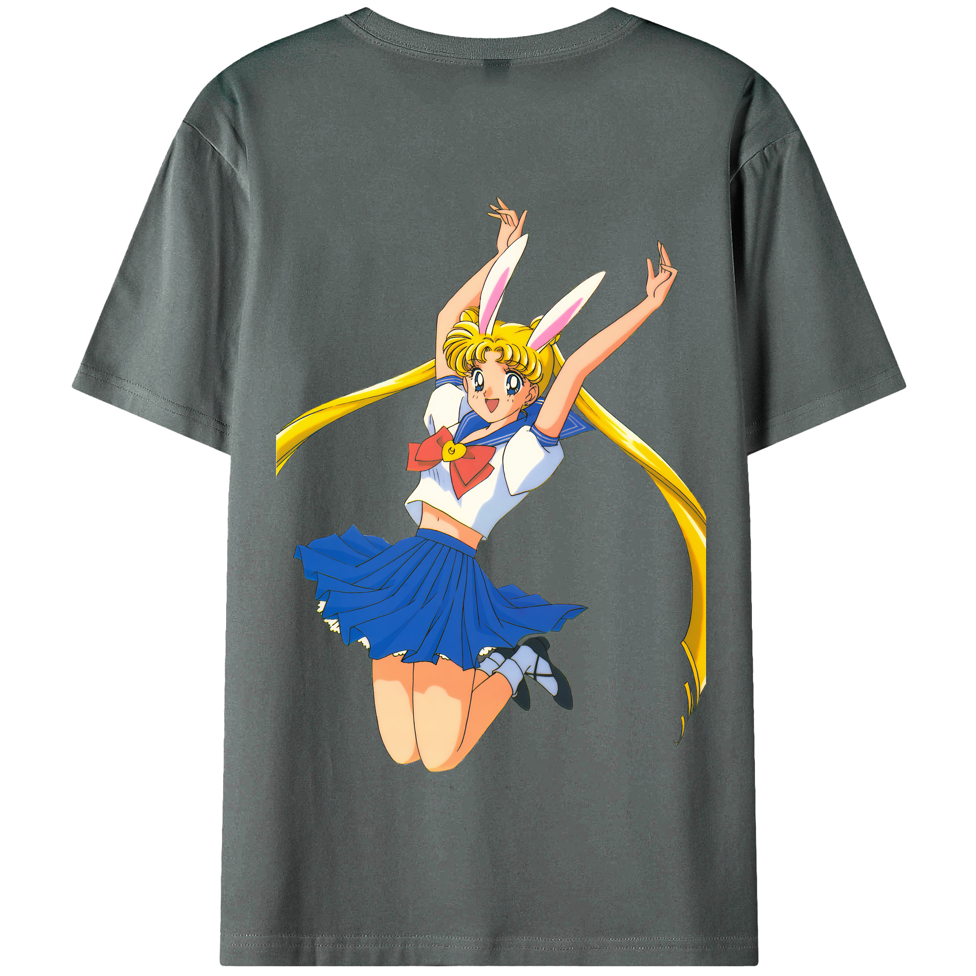 （画像用） 美少女戦士セーラームーン 愛野 美奈子 あいの みなこ Sailor Moon Aino Minako 綿100％半袖Tシャツ（背面プリント）